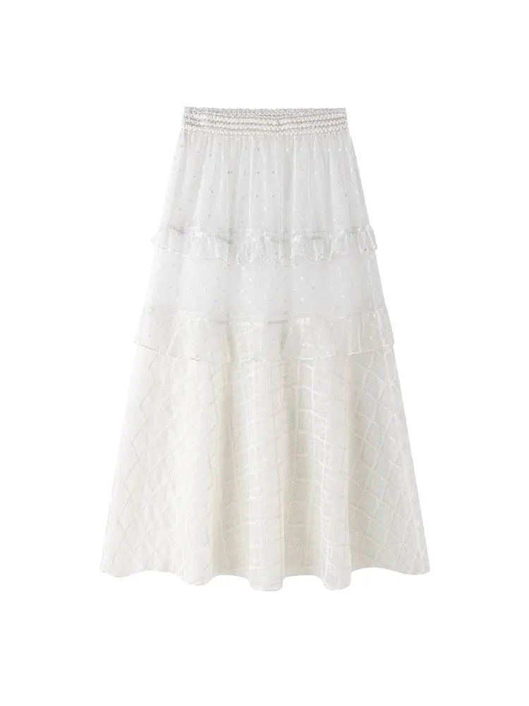 See-through A-line skirt【s0000008015】