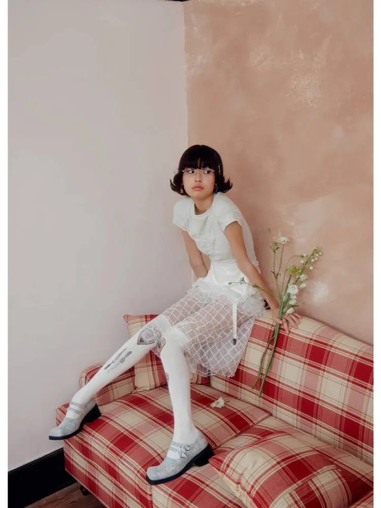 See-through A-line skirt【s0000008015】