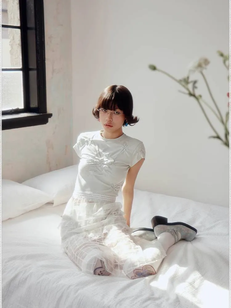 See-through A-line skirt【s0000008015】