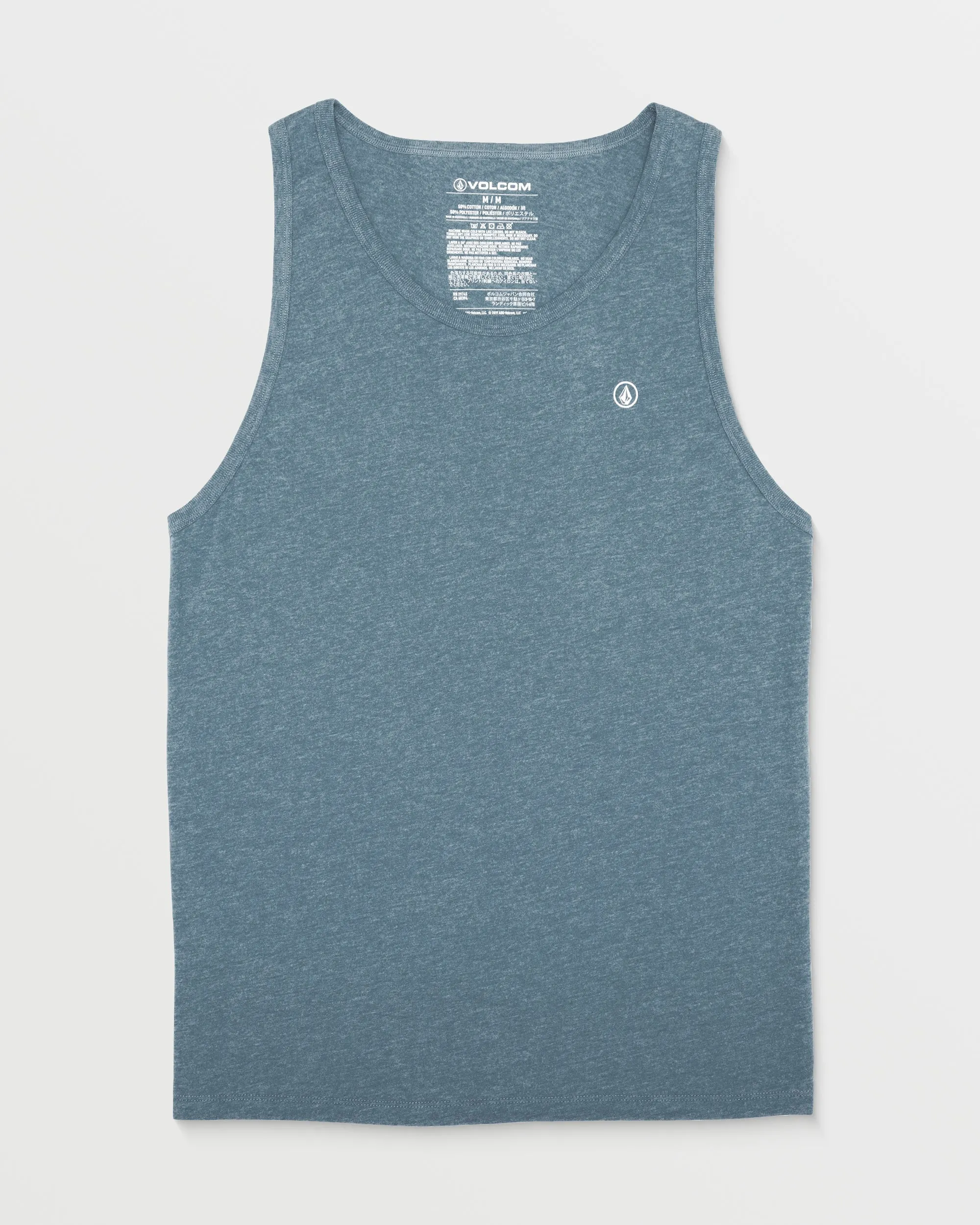 Solid Heather Tank - Stormy Blue