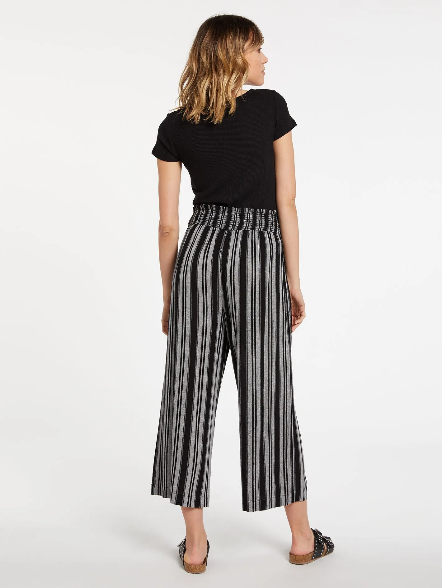 Sunrise Show Pants - Black White